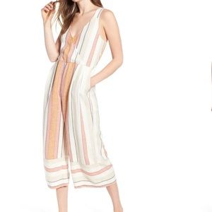 Stripe Surplice Jumpsuit BP